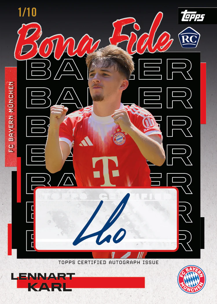 Example Topps Bayern Munich Team Set 2025-2026 Card