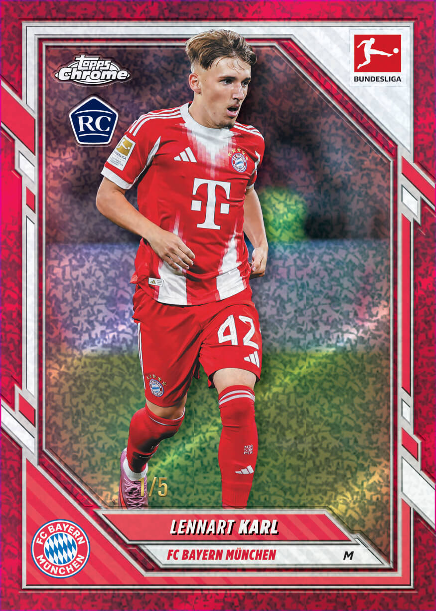 Example Topps Chrome Bundesliga 2025-2026 Card