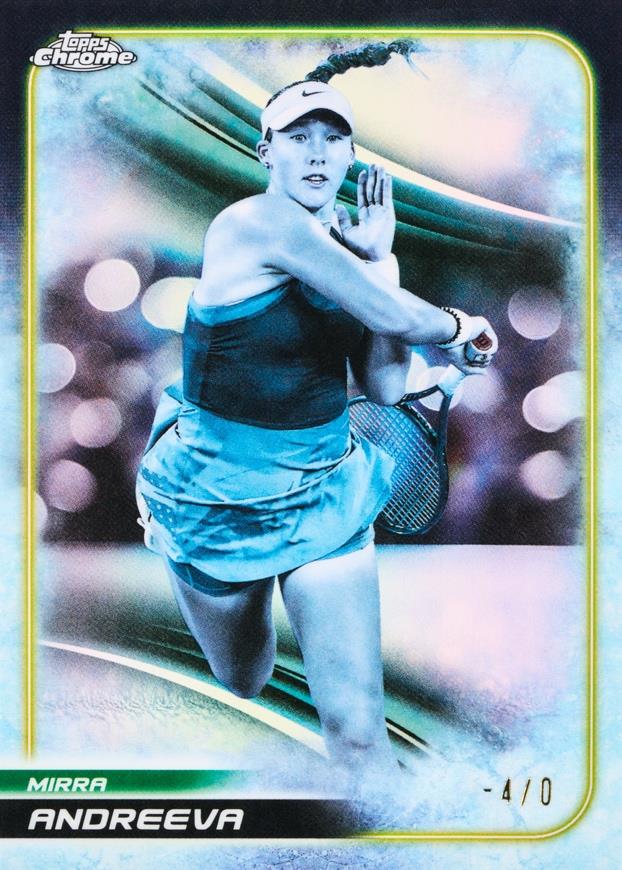 Example Topps Chrome Tennis 2025-2026 Card