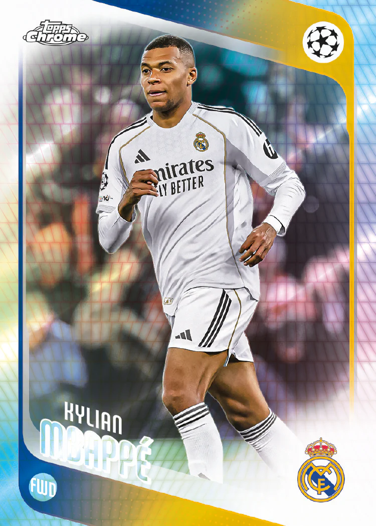 Example Topps Chrome UEFA Club Competitions 2025-2026 Card