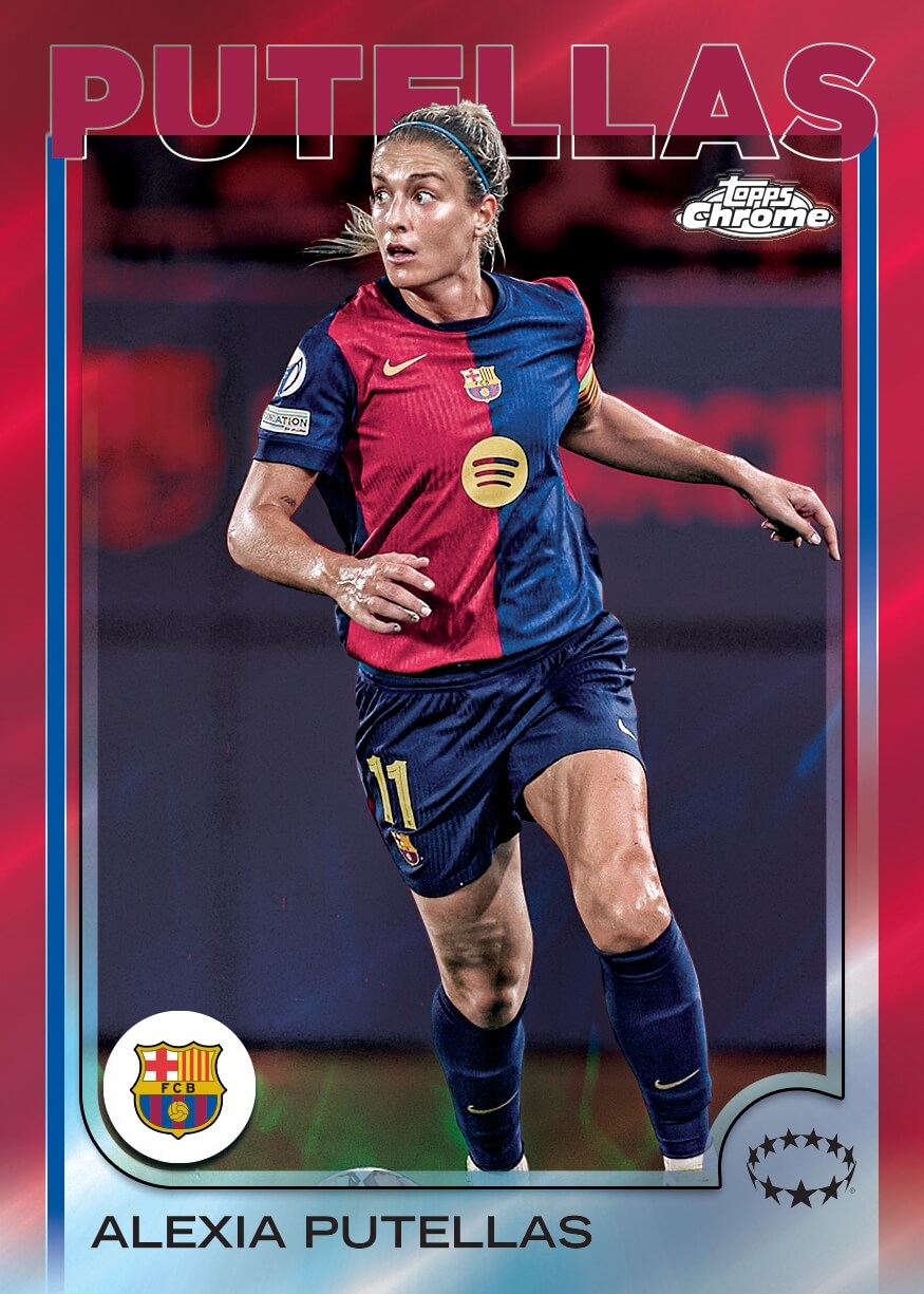 Example Topps Chrome UWCL 2024-2025 Card