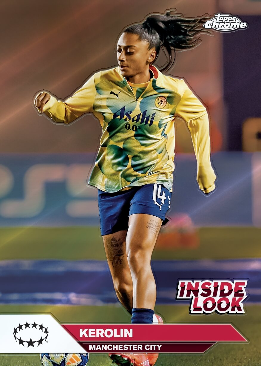 Example Topps Chrome UWCL 2024-2025 Card