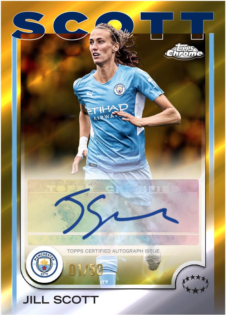 Example Topps Chrome UWCL 2024-2025 Card