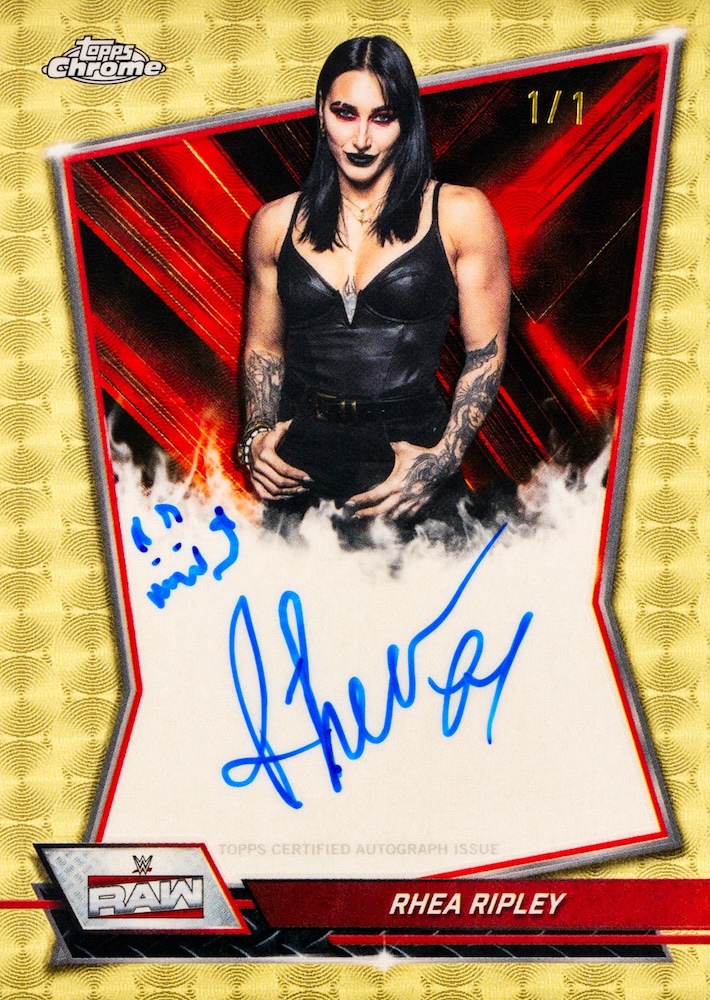 Example Topps Chrome WWE 2025-2026 Card
