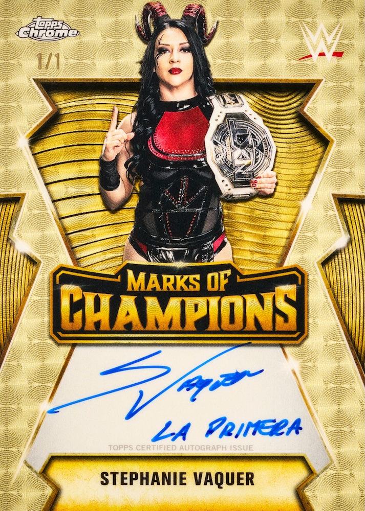Example Topps Chrome WWE 2025-2026 Card