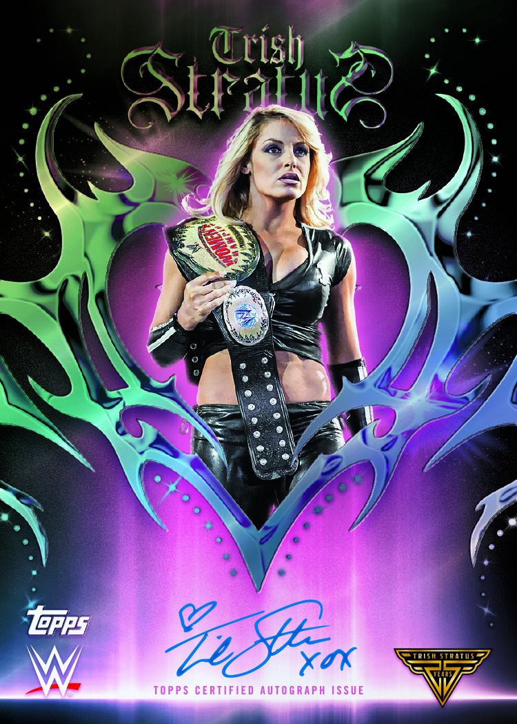 Example Topps Chrome WWE 2025-2026 Card