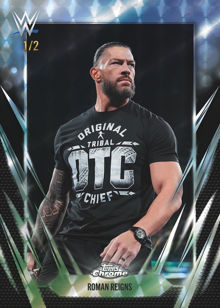 Example Topps Chrome WWE 2025-2026 Card