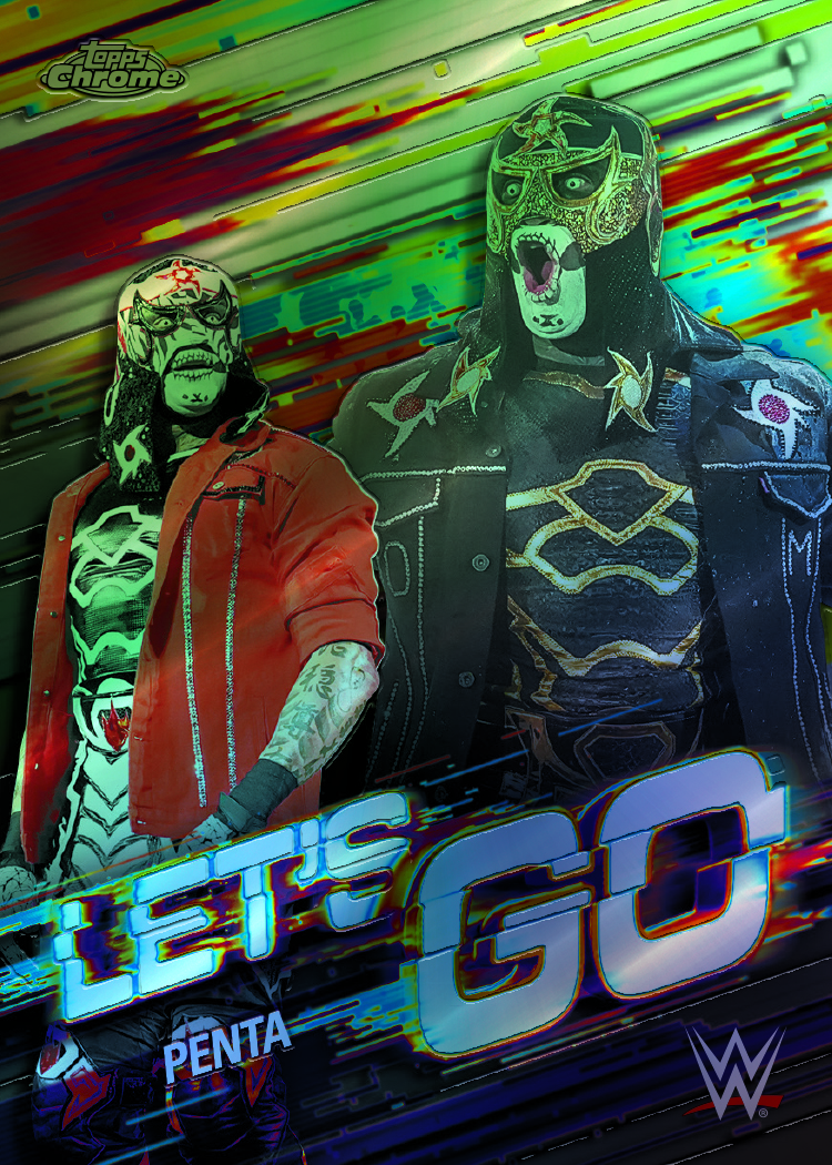 Example Topps Chrome WWE 2025-2026 Card