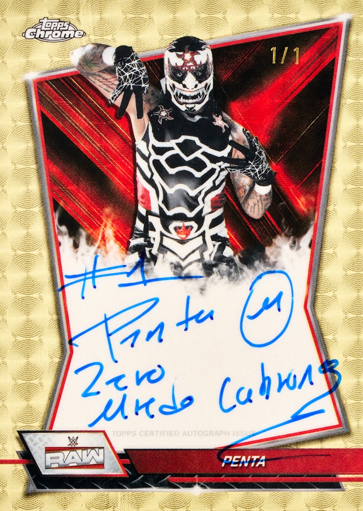 Example Topps Chrome WWE 2025-2026 Card