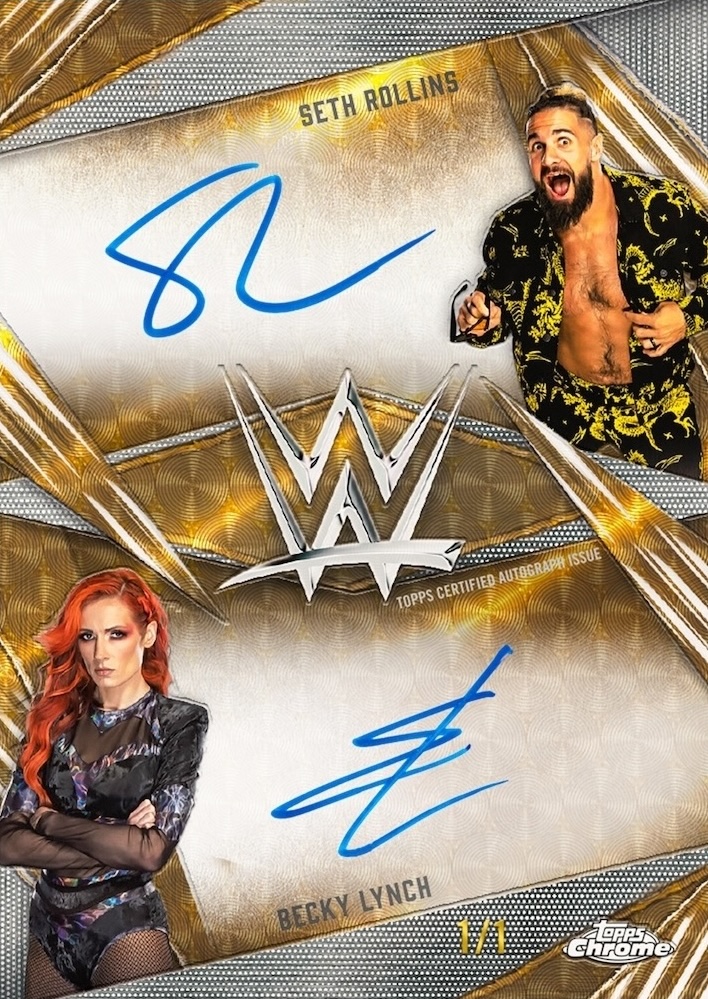 Example Topps Chrome WWE 2025-2026 Card