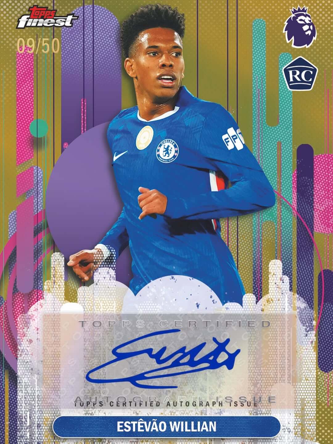 Example Topps Finest Premier League 2025-2026 Card
