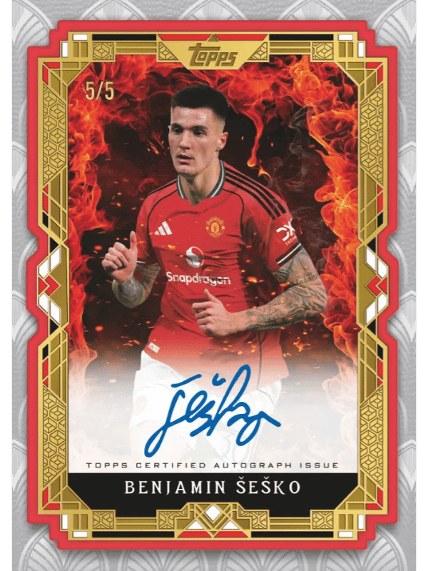 Example Topps Manchester United Palatial 2025-2026 Card