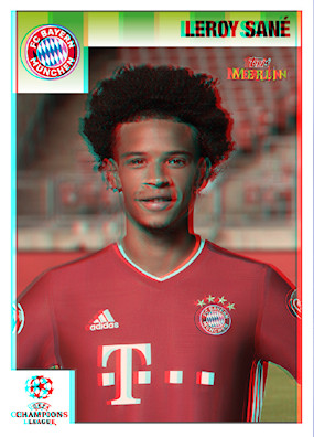 Example Topps Merlin 95 Heritage 2020-2021 Card