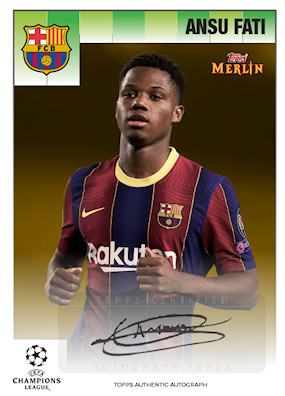 Example Topps Merlin 95 Heritage 2020-2021 Card