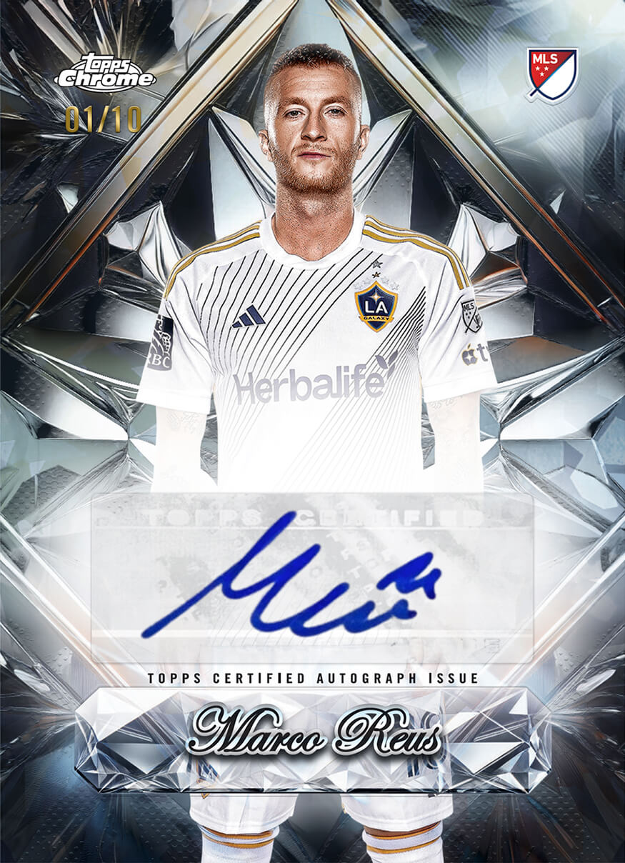 Example Topps MLS Chrome Sapphire 2025-2026 Card