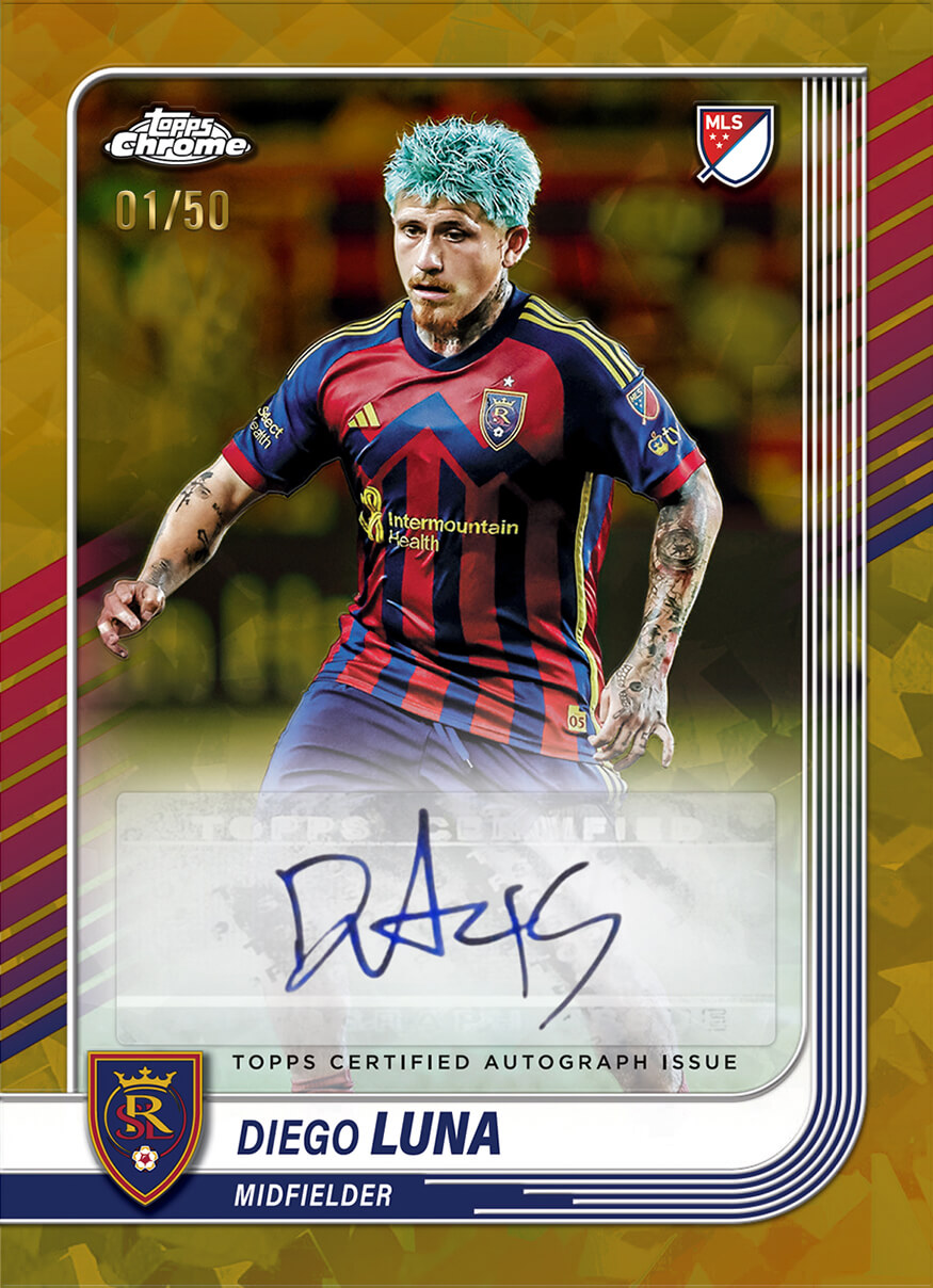 Example Topps MLS Chrome Sapphire 2025-2026 Card