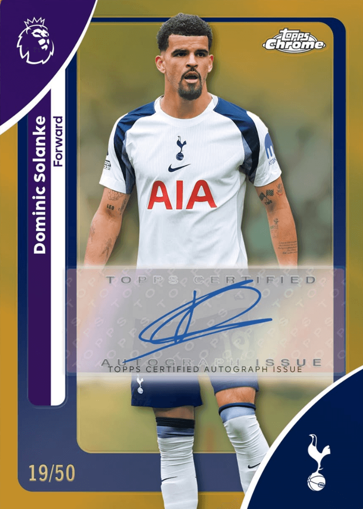 Example Topps Premier League Chrome 2025-2026 Card