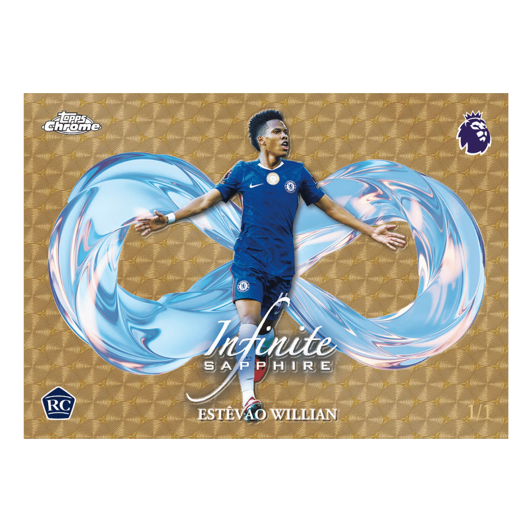 Example Topps Premier League Chrome Sapphire 2025-2026 Card