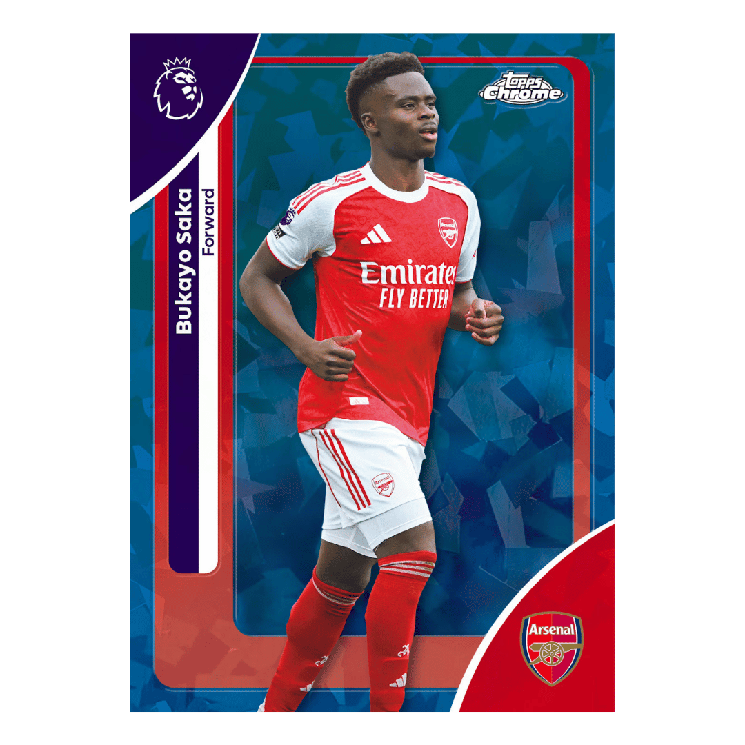Example Topps Premier League Chrome Sapphire 2025-2026 Card