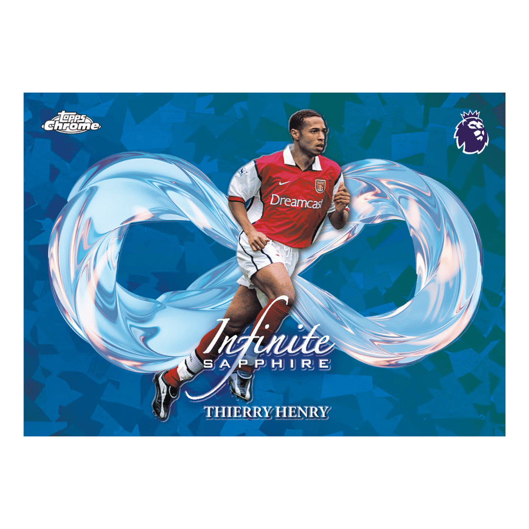 Example Topps Premier League Chrome Sapphire 2025-2026 Card
