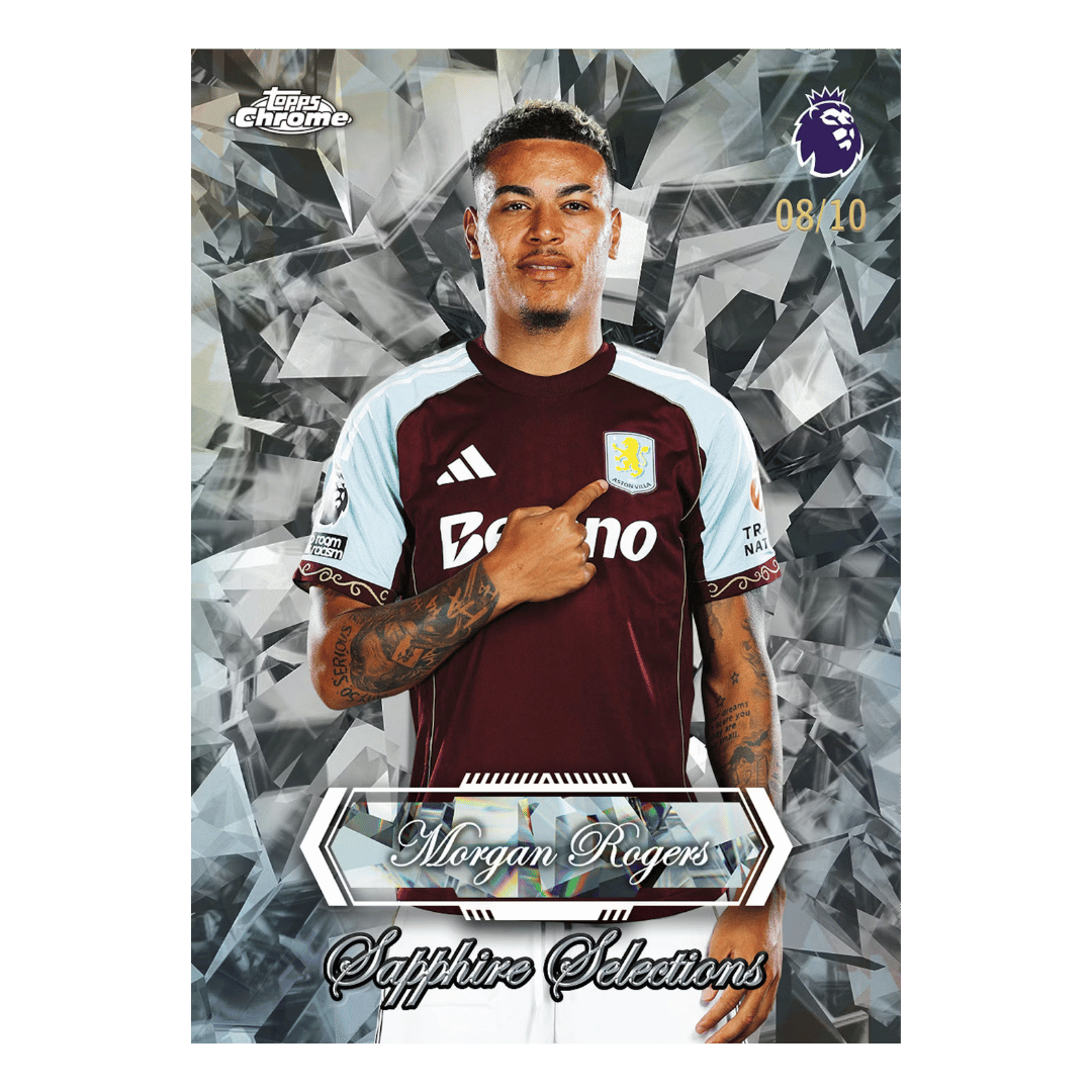 Example Topps Premier League Chrome Sapphire 2025-2026 Card